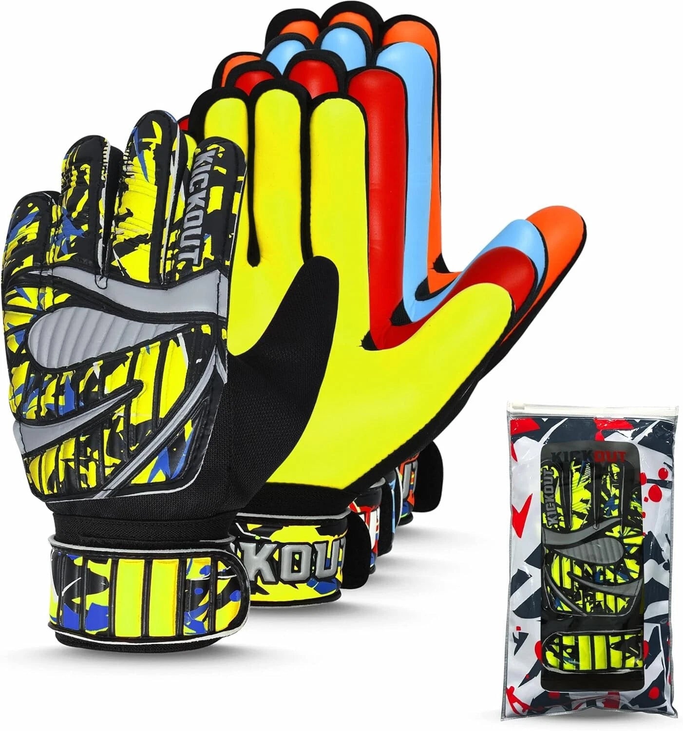 Professional goalkeeper gloves providing strong ball control