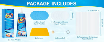 PVC glue used for airbed repair kit