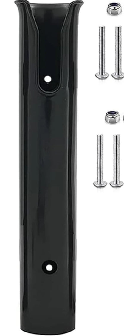 Rail mount rod holder used for marine kayak fishing