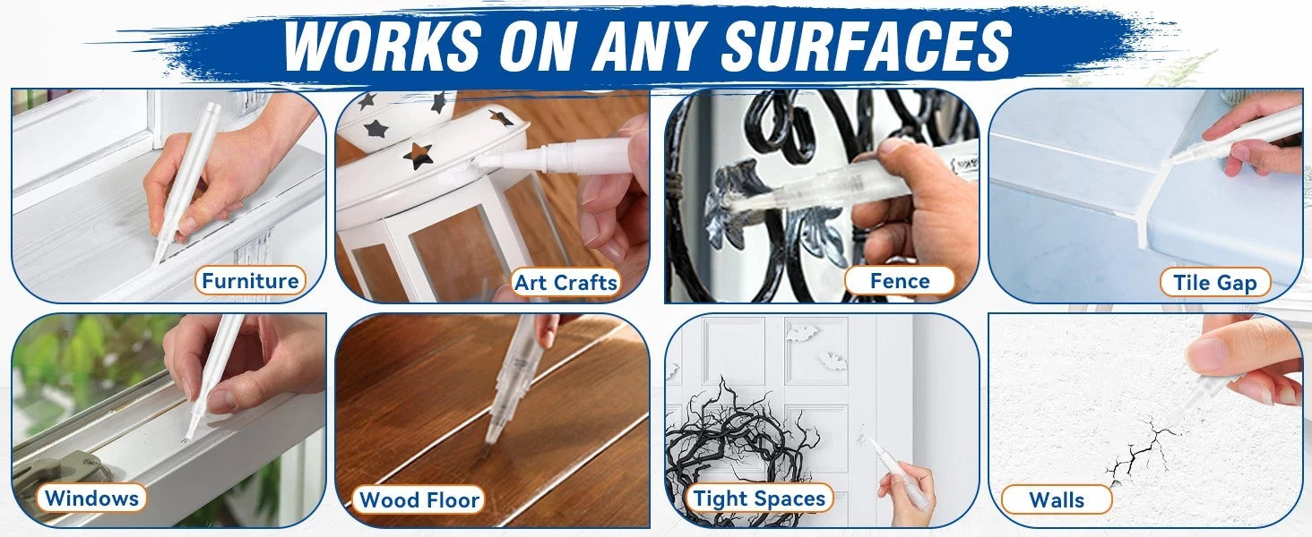 Refillable touch up paint brushes for reusable painting tasks