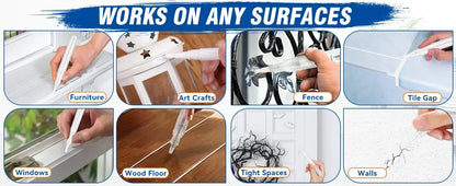 Refillable touch up paint brushes for reusable painting tasks