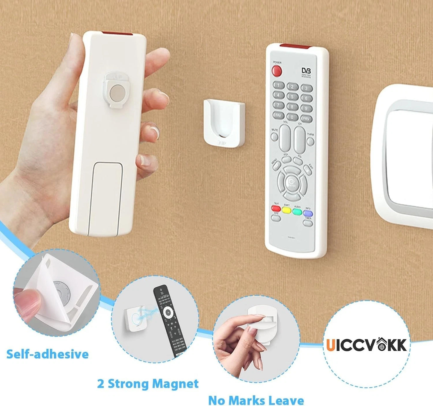 Minimalist remote organiser blending with home interior decor