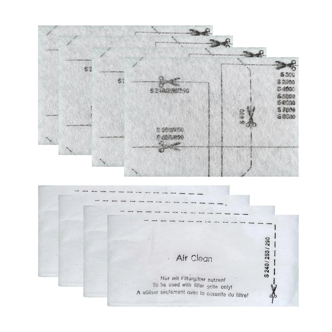 Replacement vacuum bags used for home cleaning