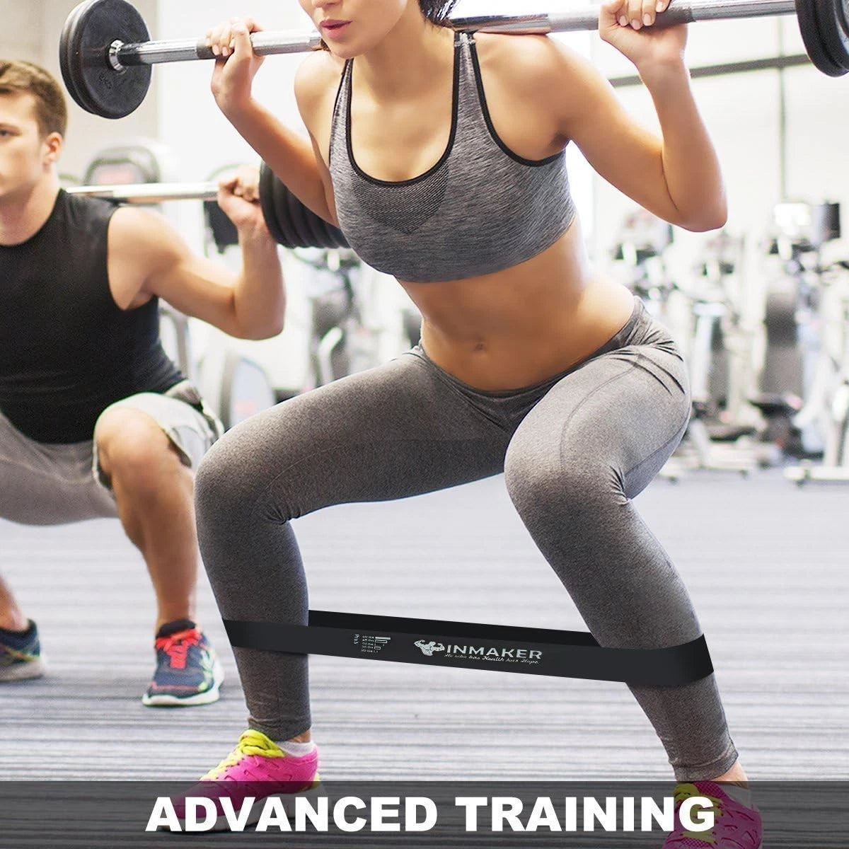 Full body workout using resistance bands for strength