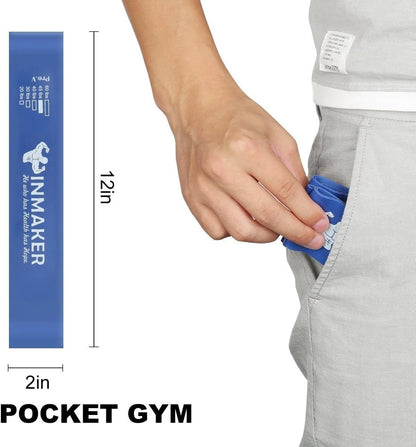 Resistance bands used for leg workout and lower body training