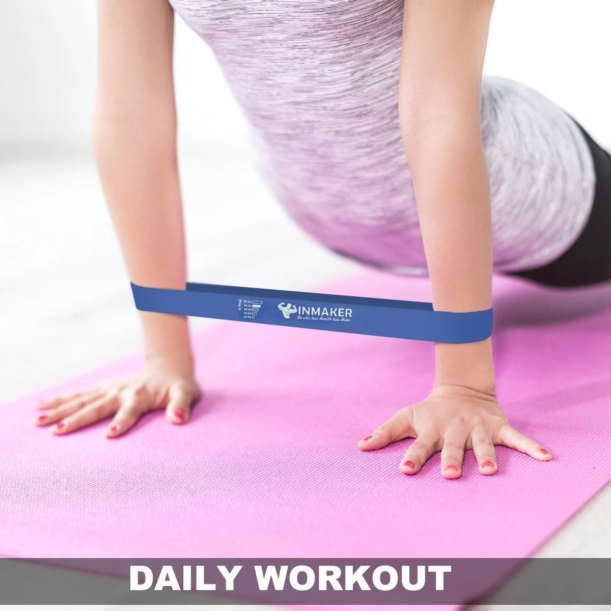 Portable resistance bands for fitness training anywhere