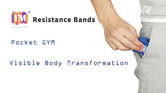 Latex resistance bands set for fitness and strength training