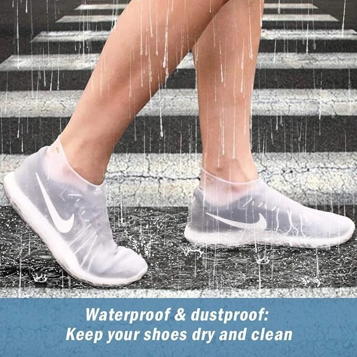 Reusable silicone overshoes for outdoor use