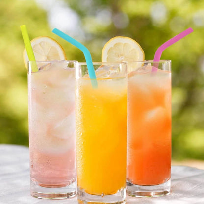 Reusable straw set used at party drinks and gatherings