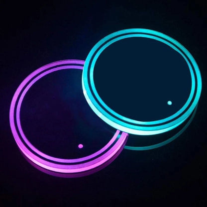 RGB LED car cup holder lights for interior atmosphere glow