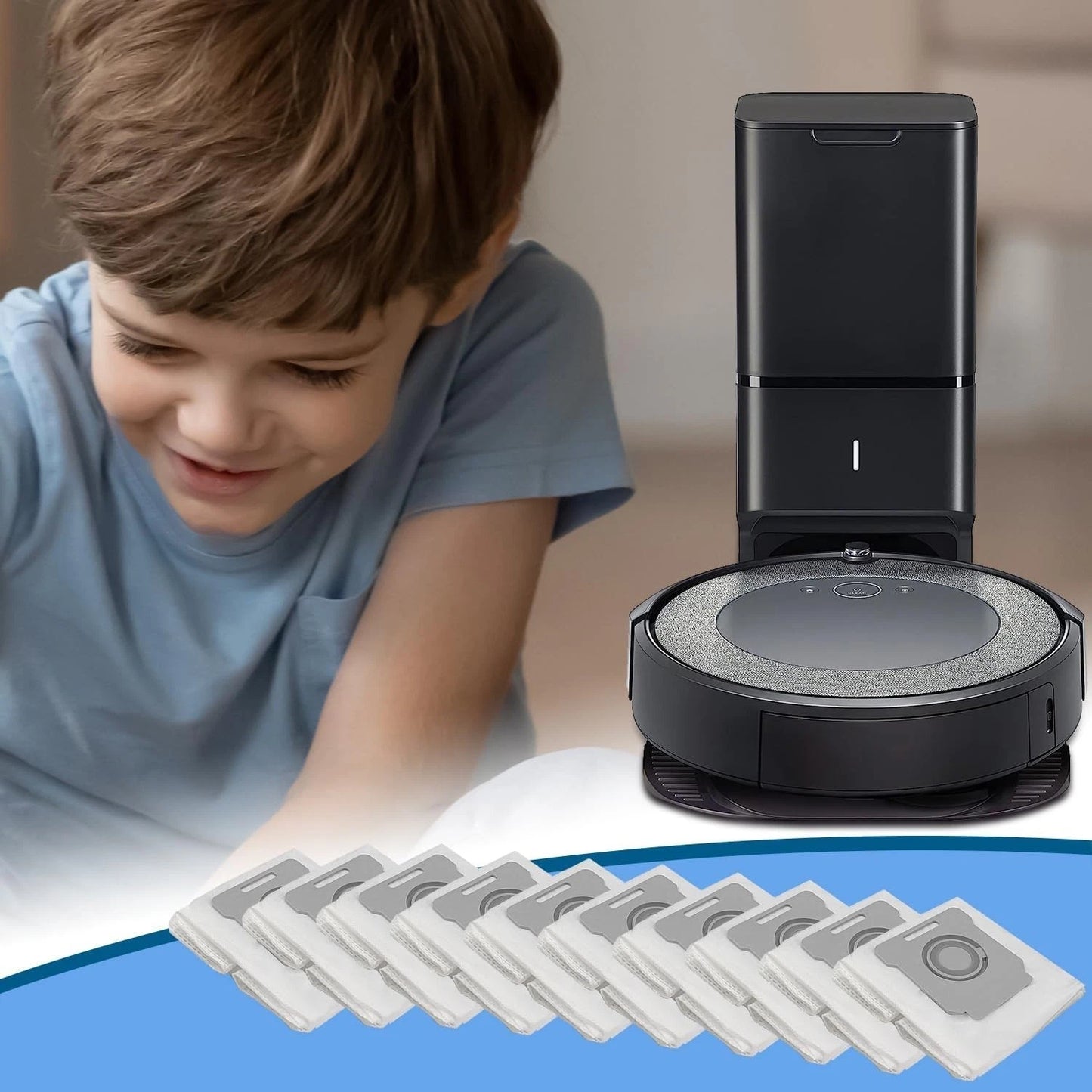 Robot vacuum cleaner bag used for household dust collection