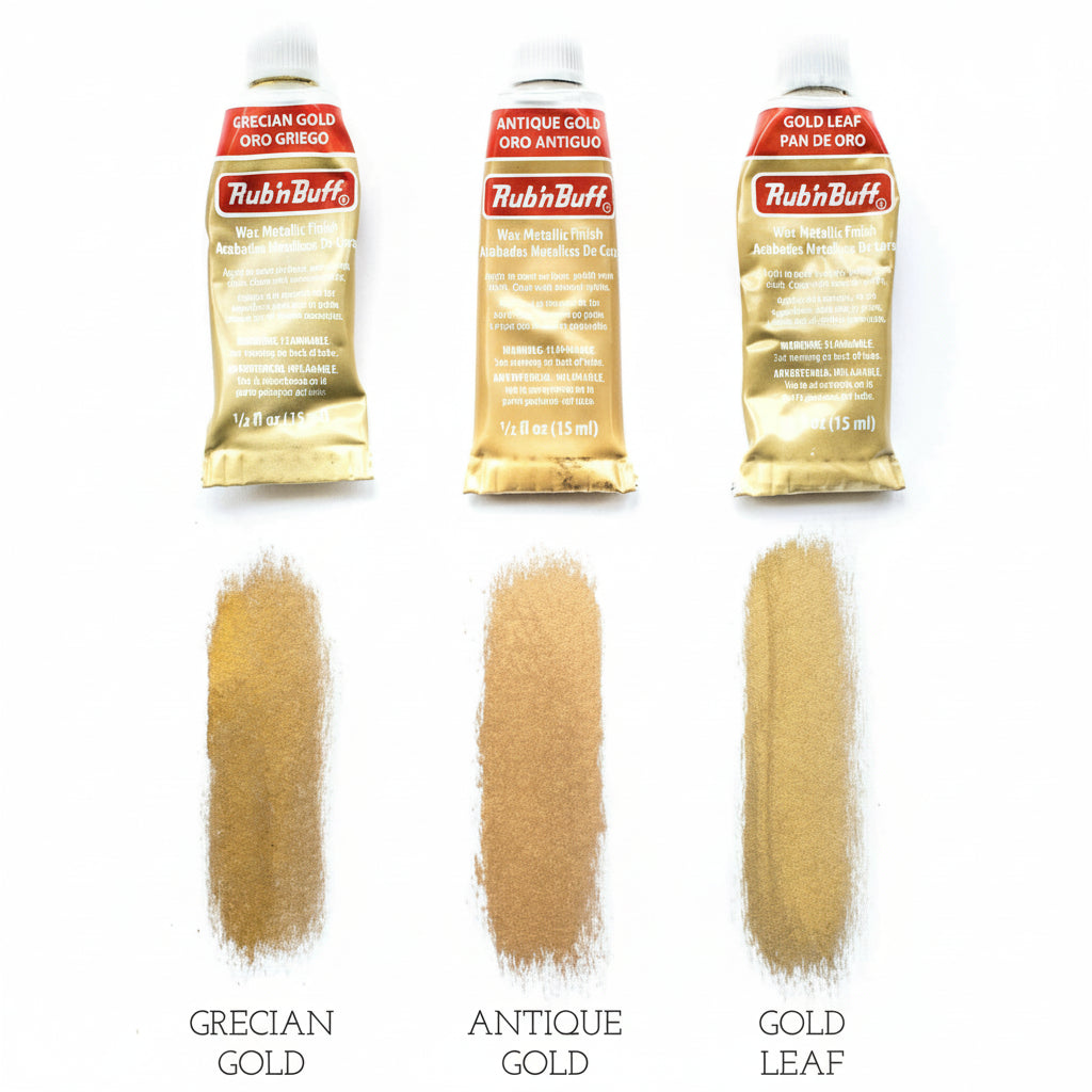 Rub n Buff used in home decor upcycling project