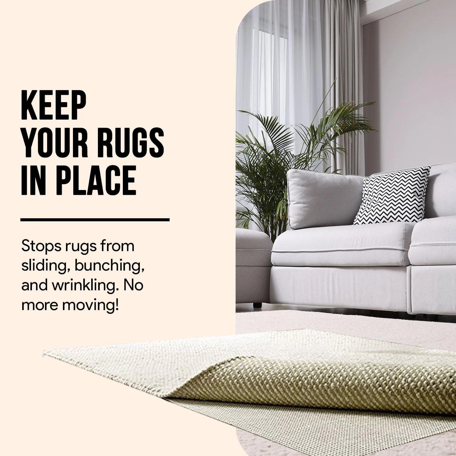 Non slip ruggies carpet holder grip for home safety