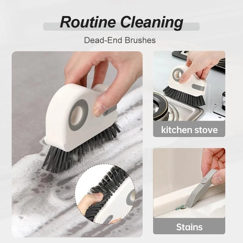 Recess Groove Crevice Cleaning Brush Household Grout Gap Bristle Tool Bathroom