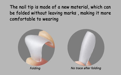 480 Artificial False Acrylic Nail Art Tips Clear Natural UV Gel Matte Cuticle UK
