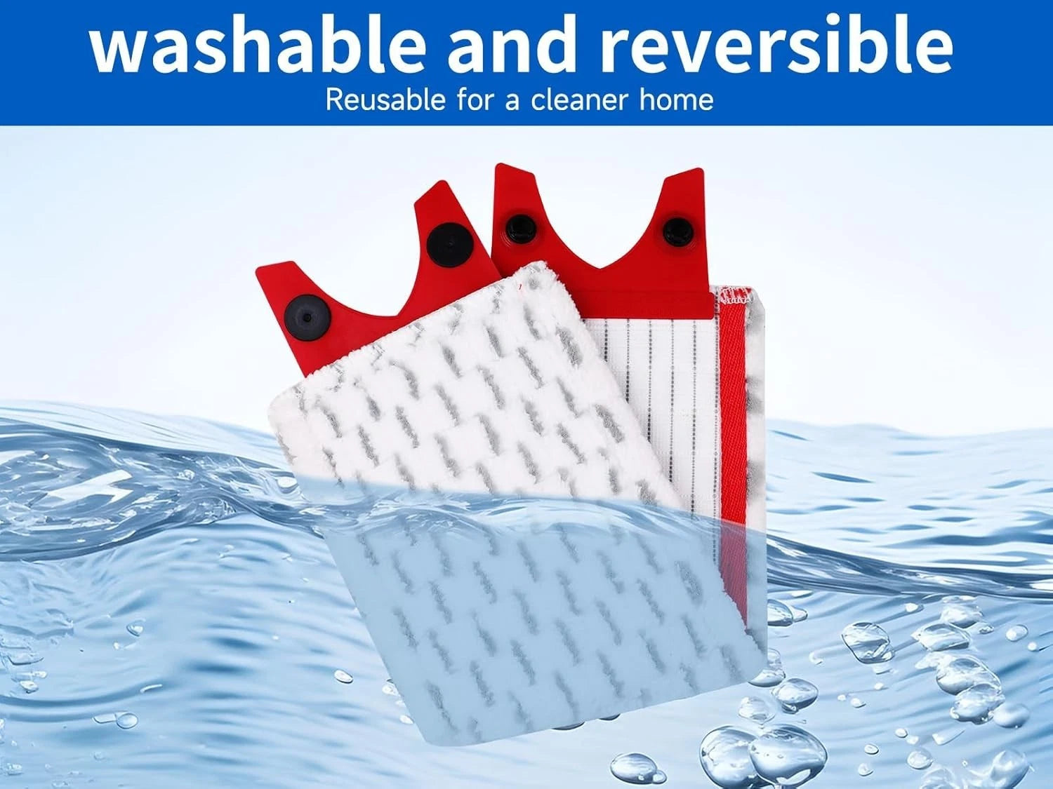 Absorbent cleaning cloth mop pad used for wet and dry cleaning