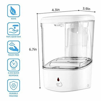 Touchless Automatic Soap Dispenser 700ml - Wall Mounted Liquid Gel Bathroom UK