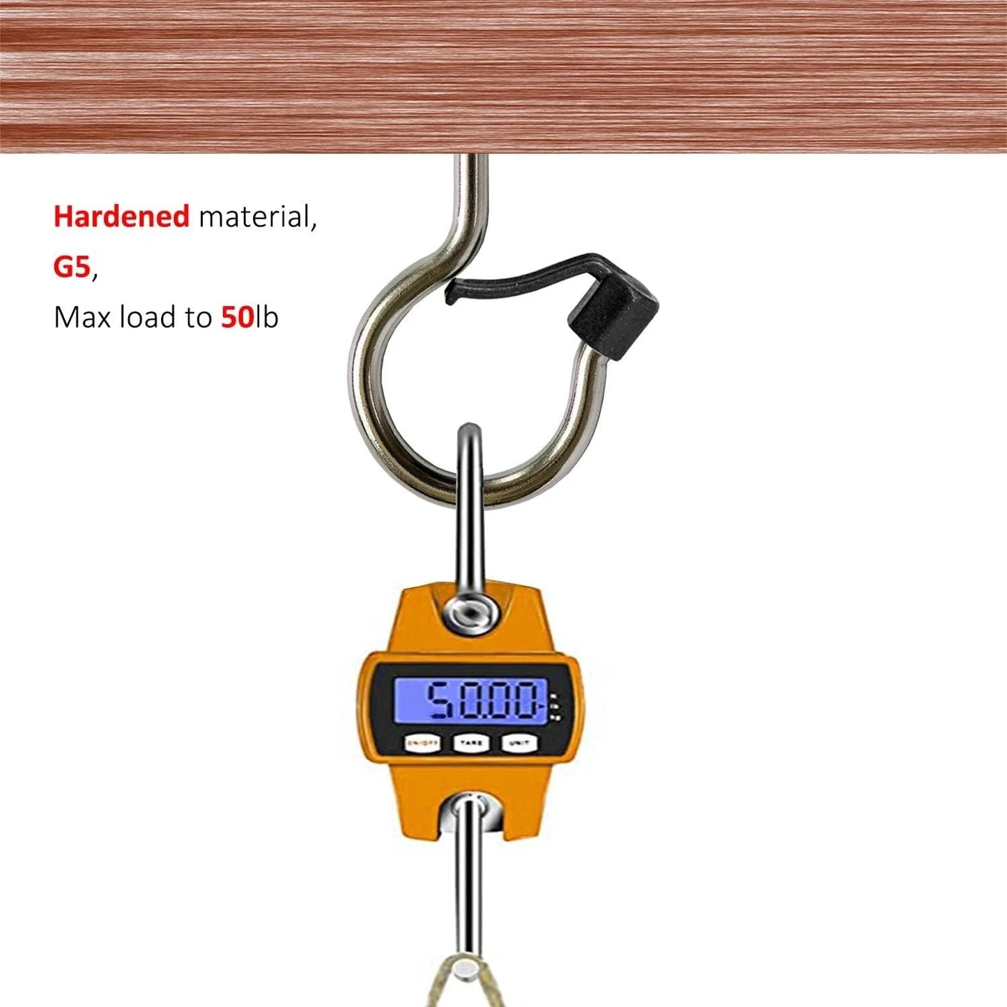 Safety buckle hook used for secure string light installation