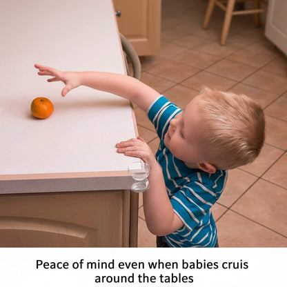 Pack of four safety corner cushions for child protection