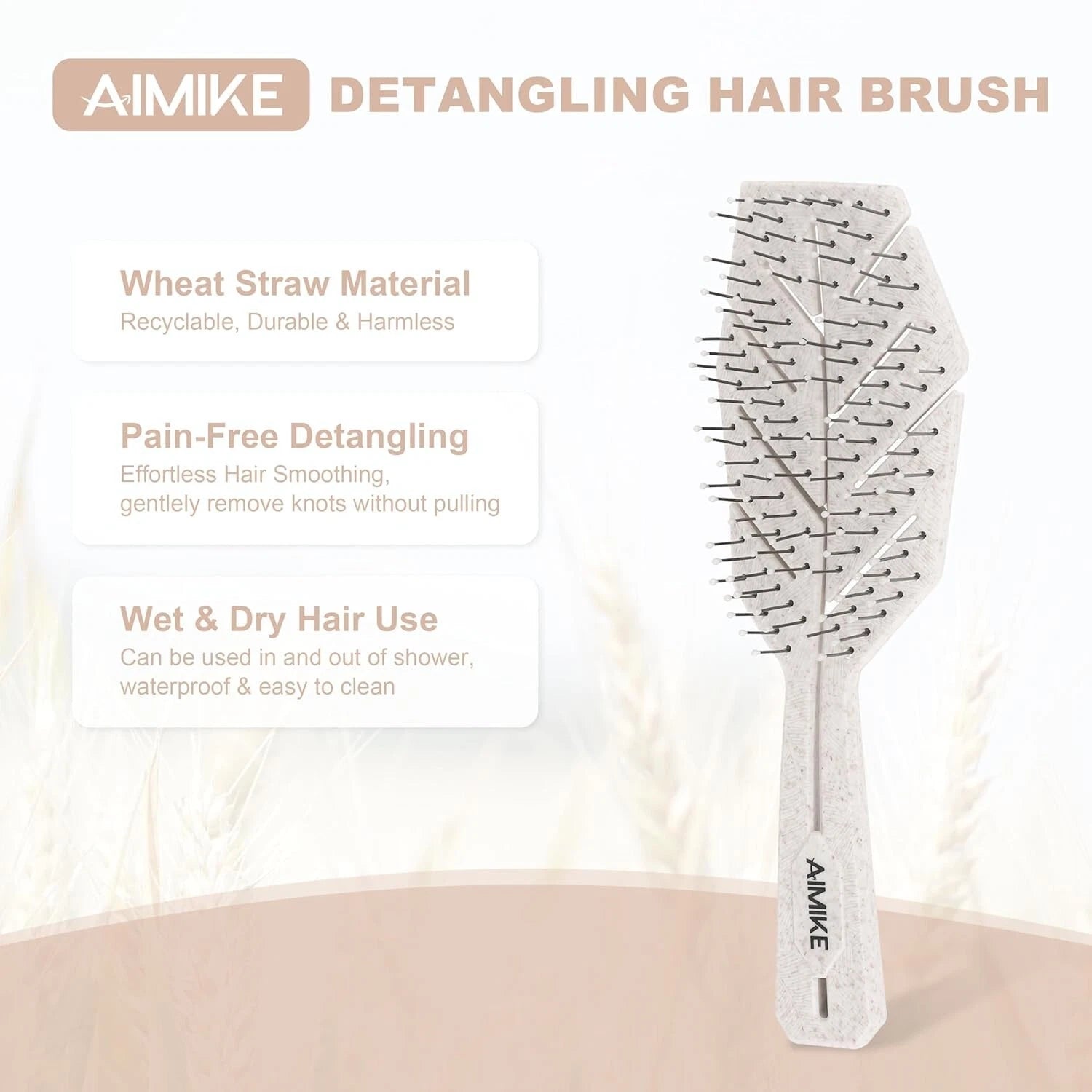 Salon hair brush used for curly and straight hair styling