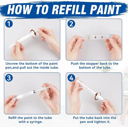 Scratch and chip paint correction tool for detailed touch-ups
