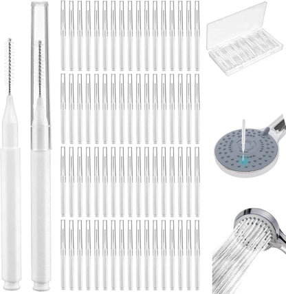 Shower head cleaning brush used for hole cleaning