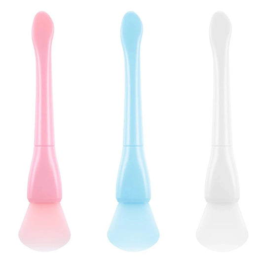 Silicone face mask brush applicator for skincare use