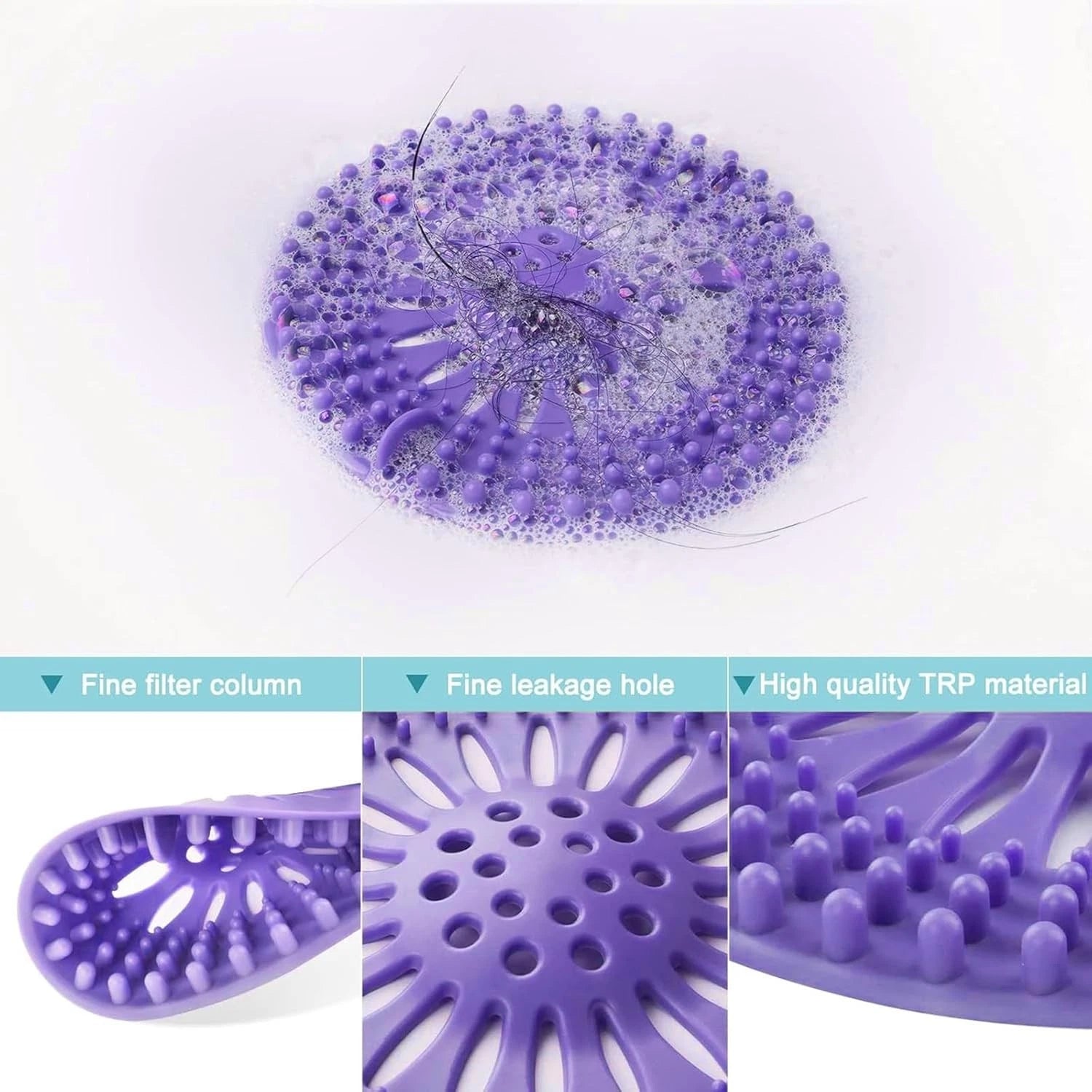 Silicone sink drain cover used in kitchen for waterproof sealing