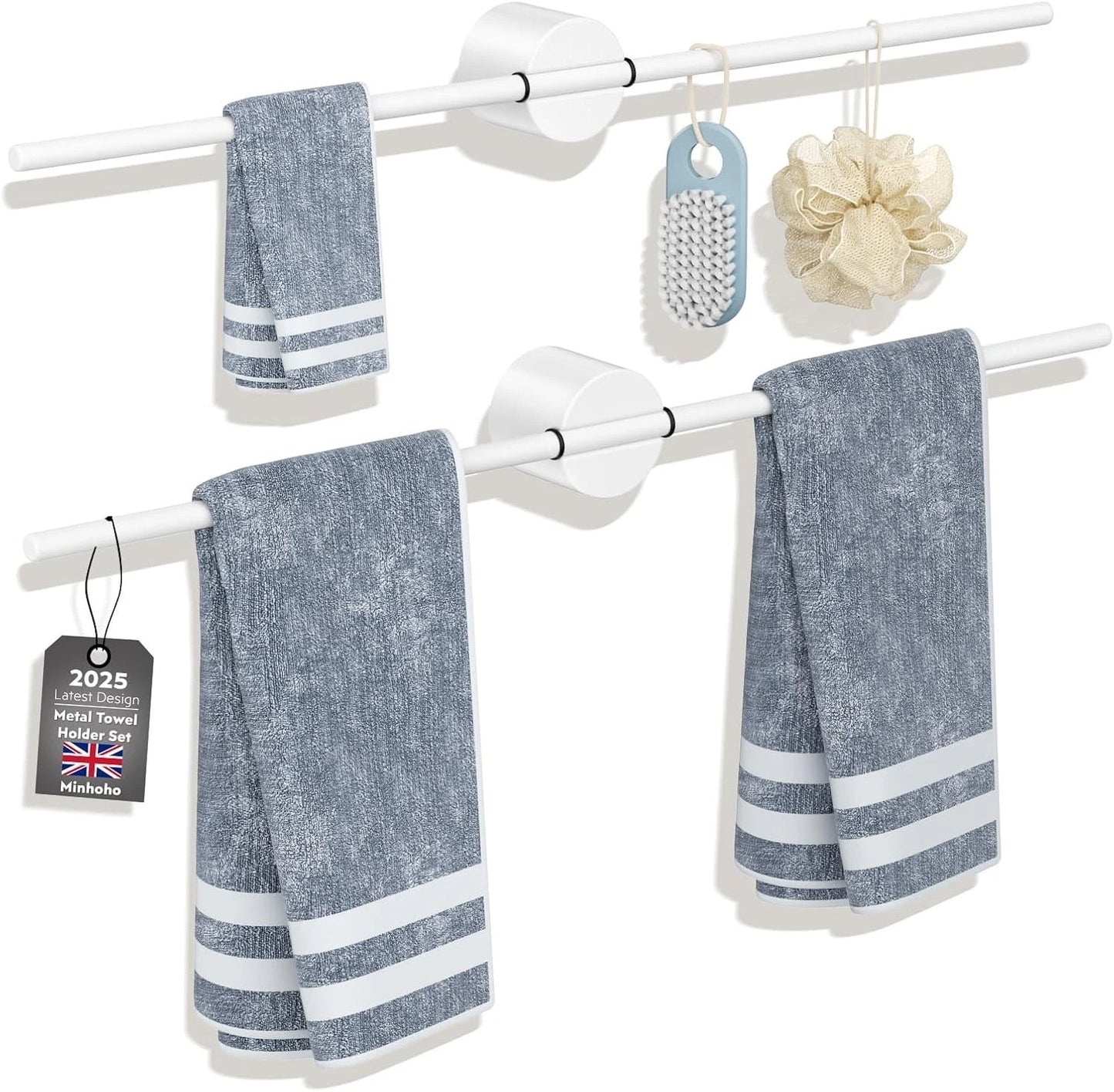 Single towel bar modern style for bathroom organization