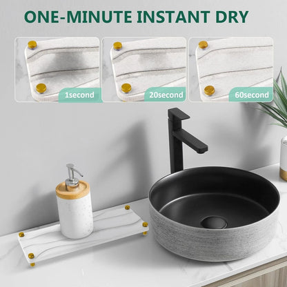 Sink area organizer tray keeping space clean and tidy