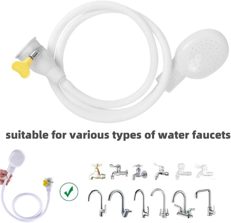 Sink faucet spray head easy installation on standard tap