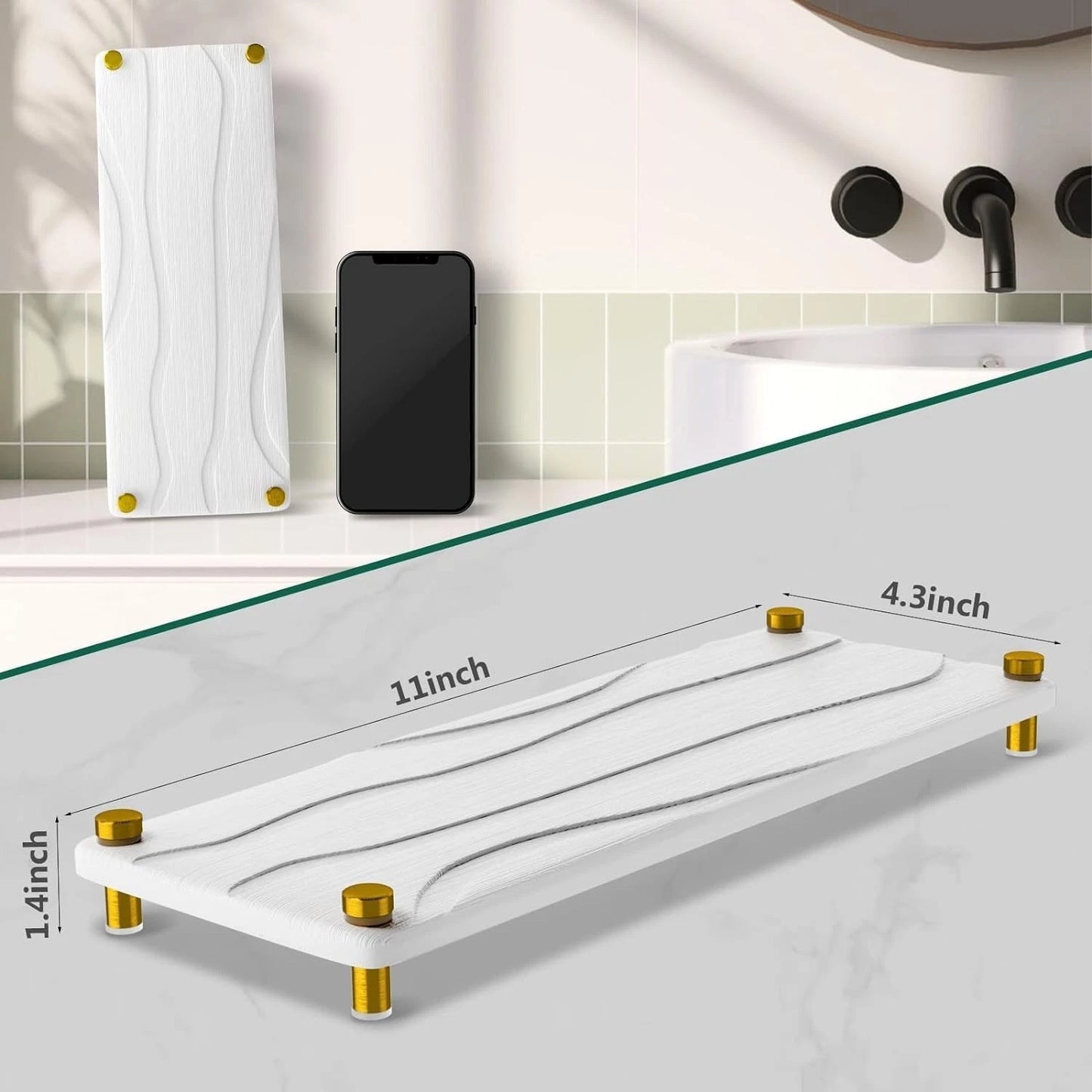 Sink organizer soap tray used in kitchen for neat storage