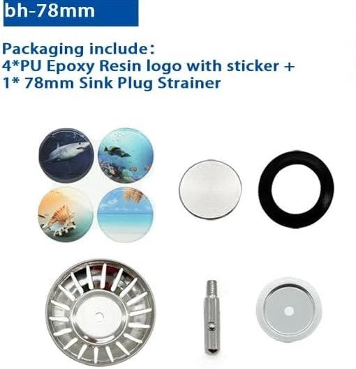 Sink replacement drain plug filter for kitchen use