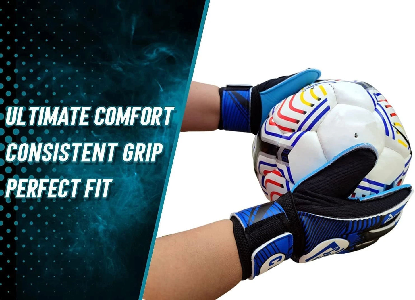 Soccer goalkeeper gloves strong grip used in wet conditions