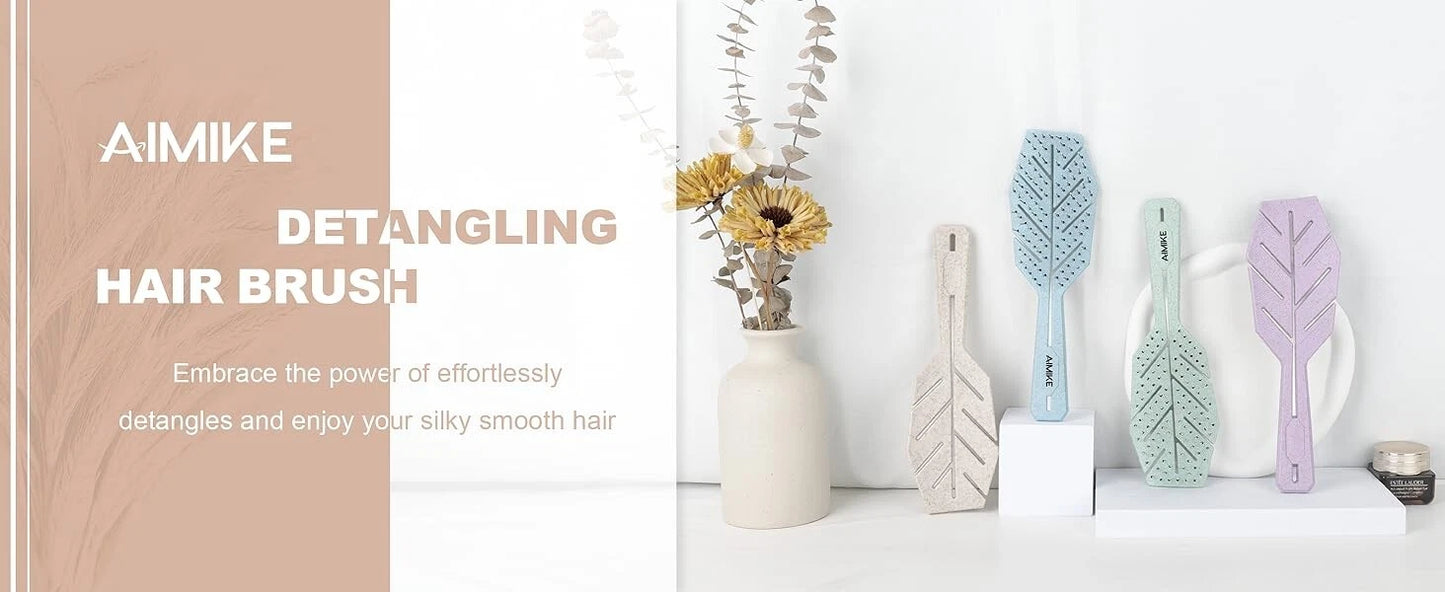 Soft bristle hairbrush designed for gentle scalp and hair care