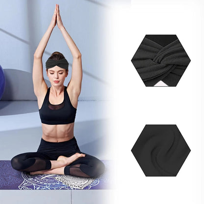 Soft hair band used for yoga and workout sessions
