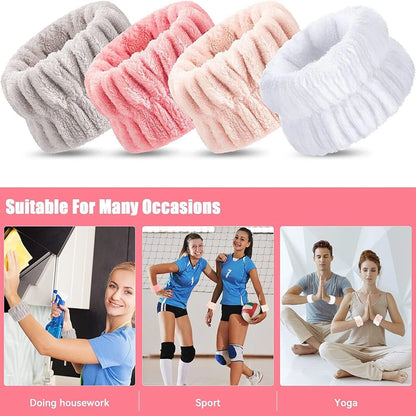 Spa wrist band water absorbent material close detail
