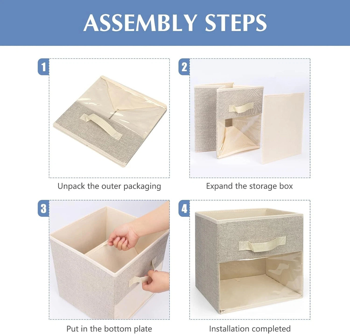 Space saving cube storage system used in bedroom