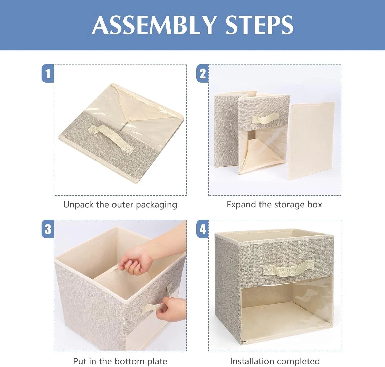 Space saving cube storage system used in bedroom