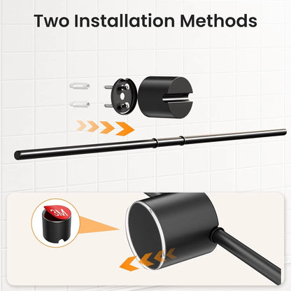 Space saving towel rack used in home bathroom or kitchen