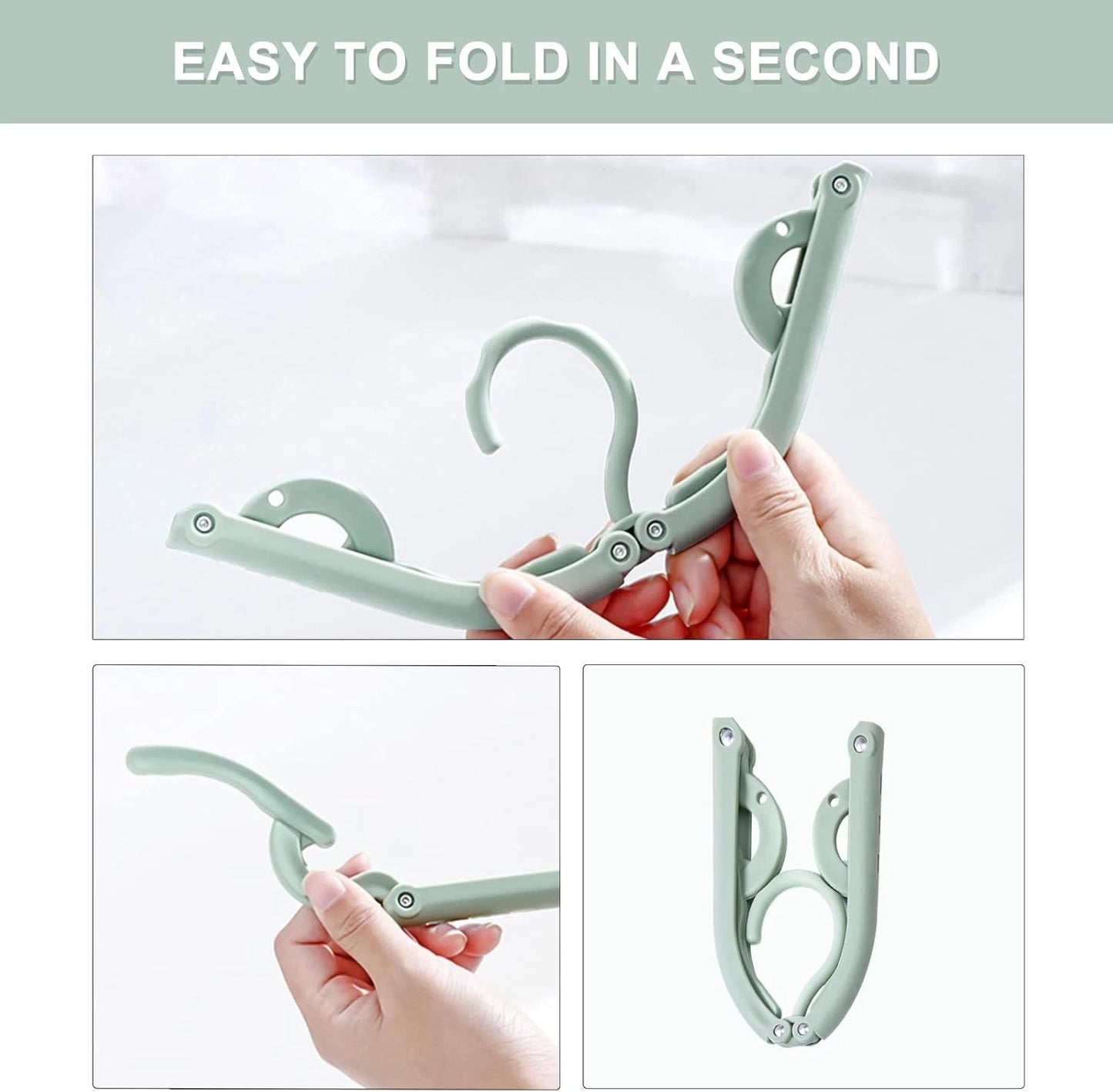 Space saving travel hanger used for organizing clothes