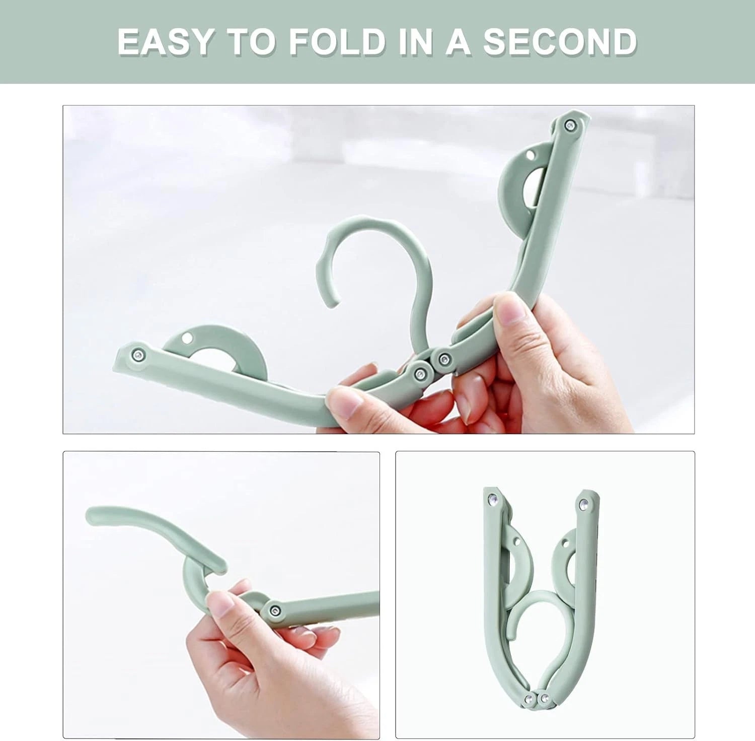 Space saving travel hanger used for organizing clothes