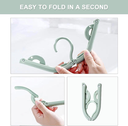 Space saving travel hanger used for organizing clothes