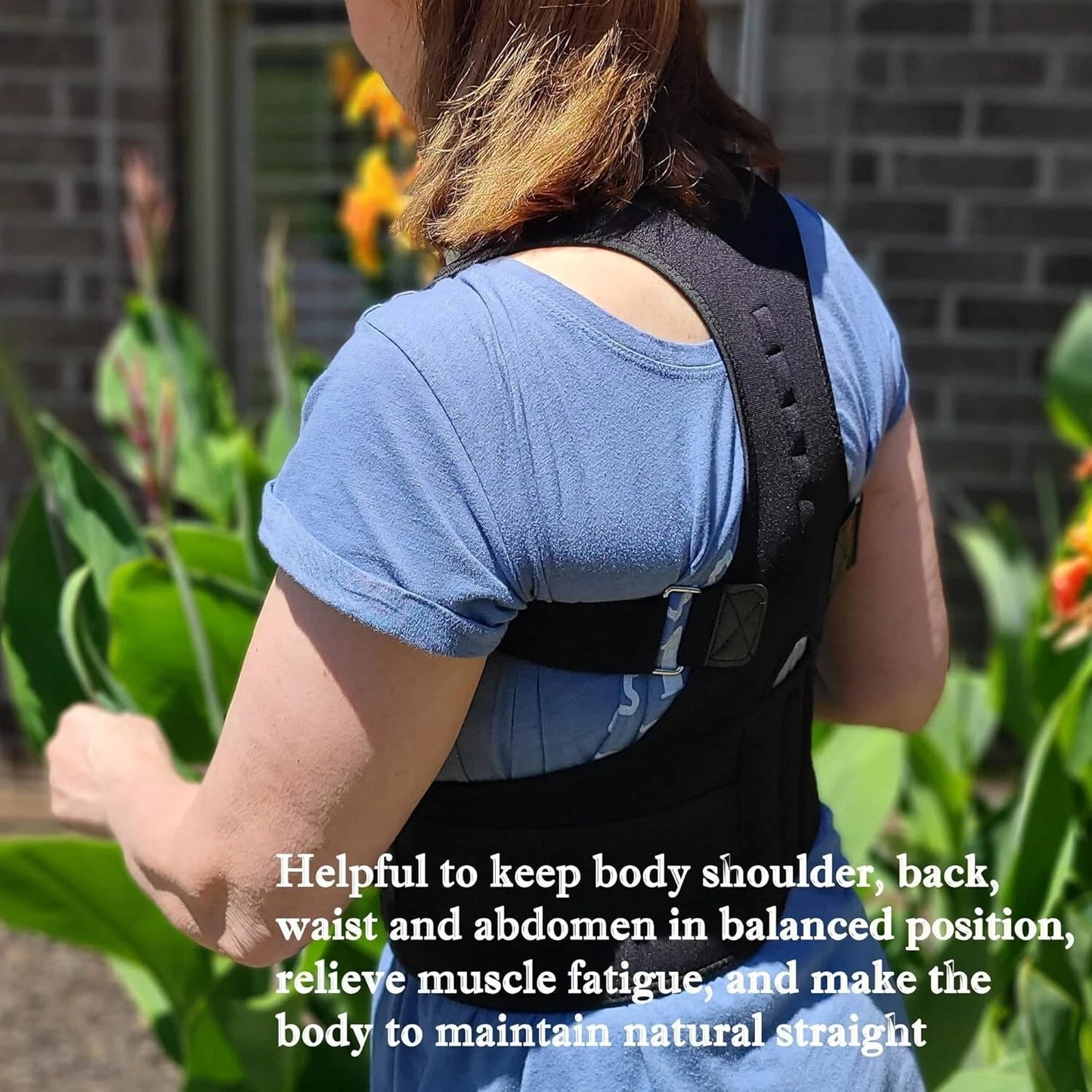 Spine alignment back support belt helping improve posture naturally