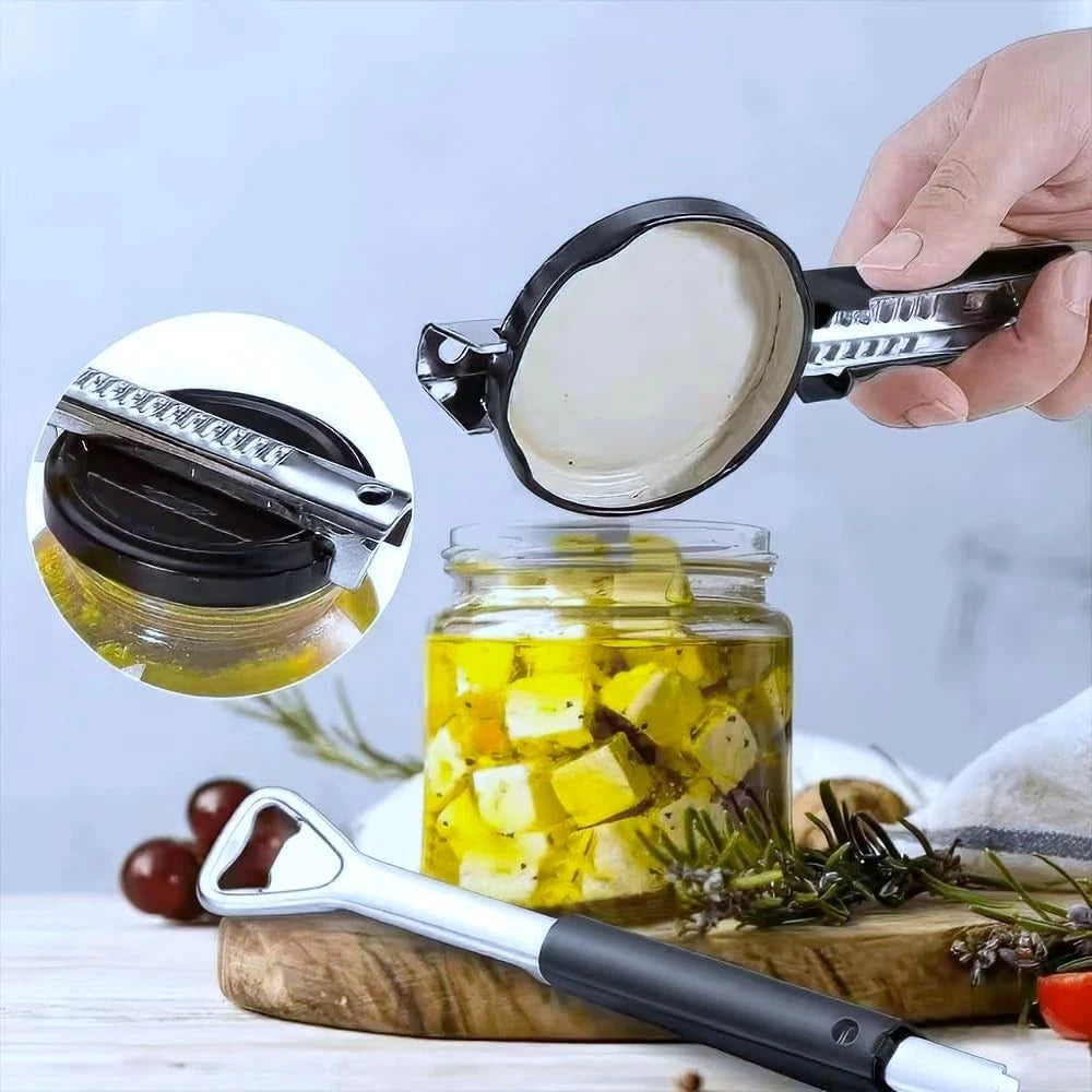 Stainless steel jar opener handle durable kitchen tool