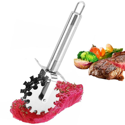 Stainless steel meat tenderizer roller for kitchen cooking use