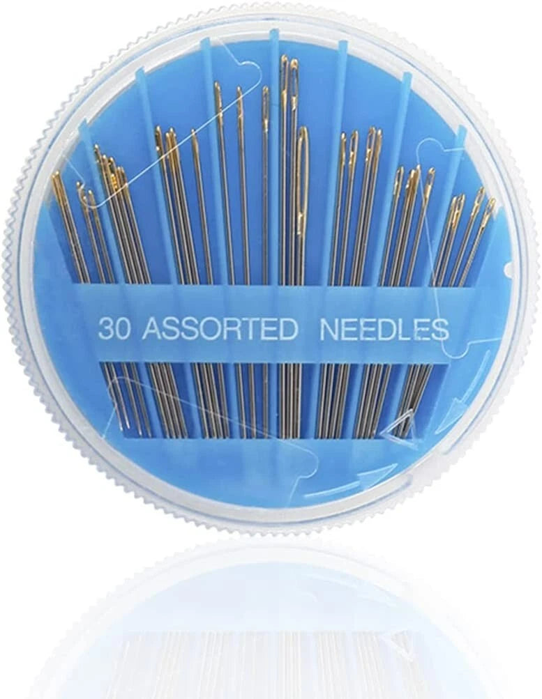 Stainless steel sewing needle for durable craft and stitching use