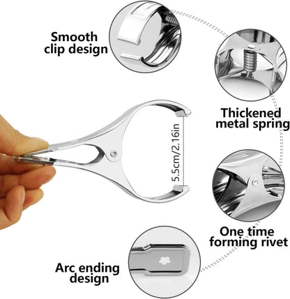 Stainless steel pegs close-up showing durable metal construction