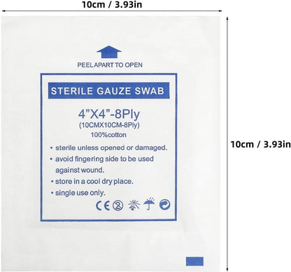 Sterile swabs used for medical dressing care