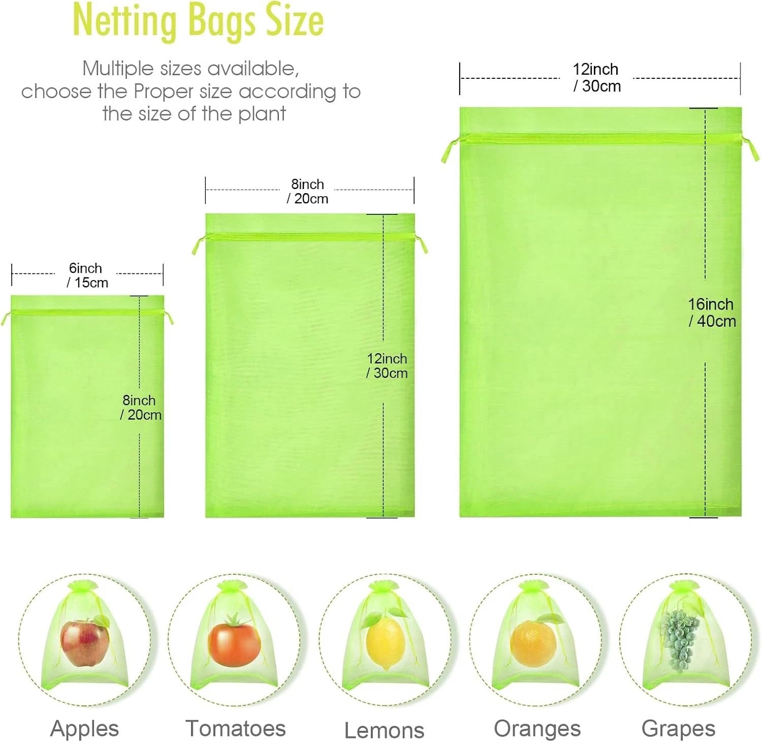 Strawberry mesh bag used for protecting fruits from pests